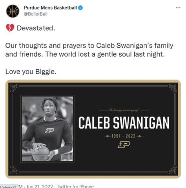 
Caleb Swanigan, Former NBA star, dead at 25