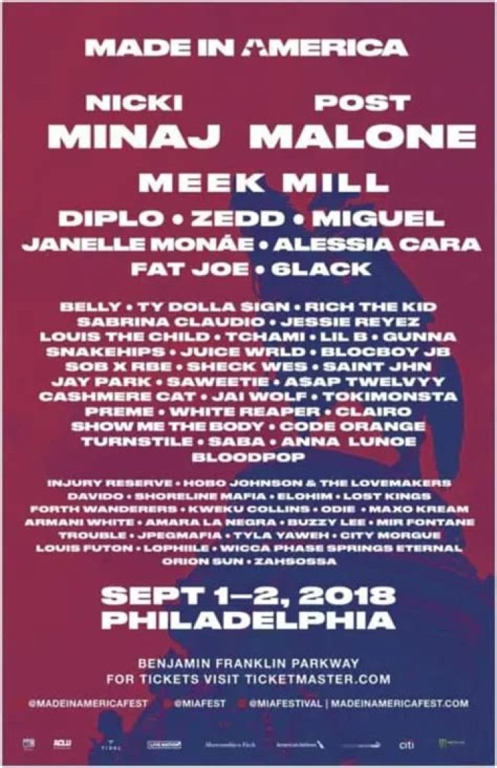 Nicki Minaj And Post Malone To Headline Jay-Z’s Made In America Festival